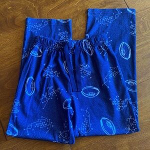 Arizona Jean Co Boy’s Football Pajama Bottoms M (10/12) Blue & White